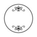 Circle seal stamp frame Royalty Free Stock Photo
