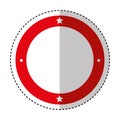 Circle seal stamp frame Royalty Free Stock Photo