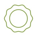 Circle seal stamp icon