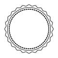 Circle seal stamp lace