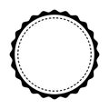 Circle seal stamp lace