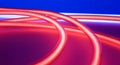 Circle shape red neons Royalty Free Stock Photo