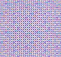 Circle shiny unicorn sequins seamless pattern. Fishscale emroidery. Vector background.