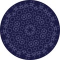 Circle sophisticated symmetric pattern. Ornaments, styles