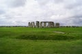 The circle of standing stones of Stonehenge in Amesbury, Wiltshire UK Royalty Free Stock Photo