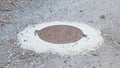 Circle steel manhole cover