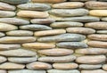 Circle stone wall background