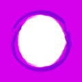 Circle stroke art line violet colors on purple background and white copy space, circle line purple water color art style