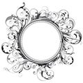 Circle swirl frame Royalty Free Stock Photo
