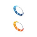Circle techno vector icon design Royalty Free Stock Photo