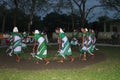 Circle Tribal dance in forest envirment