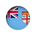 Circle vector flag of Fiji