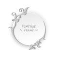 Circle vintage frame template elements Royalty Free Stock Photo