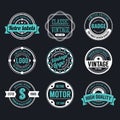 Circle Vintage and Retro Badge Design