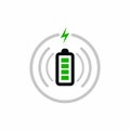 Circle Wireless Battery Charging Icon