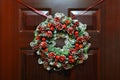 Circled wreath with knops and bead hangs