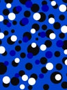 Circles and circles over blue background Royalty Free Stock Photo