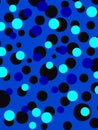 Circles and circles over bluish background Royalty Free Stock Photo