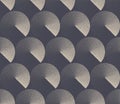 Circles Clockwise Gradient Seamless Pattern Vector Handdrawn Abstract Background Royalty Free Stock Photo