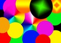 Circles colored abstract background