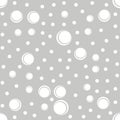 Circles Cute seamless pattern, cartoon vector illustration