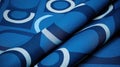 circles geometric blue pattern