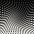 Circles halftone seamless geometric gradient black and white pattern