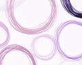 Circles Illustration. Violet Circular Texture.