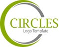 Circles image and logo template Royalty Free Stock Photo