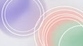 Circles Overlapping on Pastel Gradient Background Create Calming Abstract Pattern Royalty Free Stock Photo