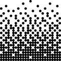 Circles pattern black colors. Vector seamless background