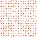 Colorful abstract spotted seamless pattern. Dot on white. Round shape, dotted background. Royalty Free Stock Photo