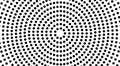 Circles shape a black and white tunnel, optical illusion. Royalty Free Stock Photo