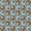 Circles In Squares_Blue-Brown Royalty Free Stock Photo
