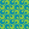 Circles In Squares_Blue-Green Royalty Free Stock Photo
