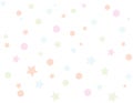 Circles and stars pattern background