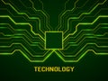 Circuit board. Abstract technology background. Microprocessor. Microchip