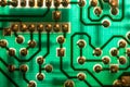 Circuit board - back side Royalty Free Stock Photo