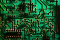 Circuit board - back side Royalty Free Stock Photo