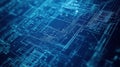 Circuit board background 3d rendering, computer digital image. Computer digital image