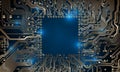 Circuit board background. Technological concept design, light background, space for text, copy space. Electronic computer Royalty Free Stock Photo