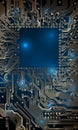 Circuit board background. Technological concept design, light background, space for text, copy space. Electronic computer Royalty Free Stock Photo