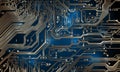 Circuit board background. Technological concept design, light background, space for text, copy space. Electronic computer Royalty Free Stock Photo