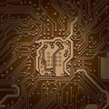 Circuit board background texture Computer technology. Technical Royalty Free Stock Photo