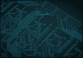 Circuit board blueprint close up Royalty Free Stock Photo