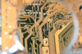 Circuit board closeup Royalty Free Stock Photo