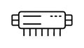 Circuit Board Component Icon for Electronics and Tech, vector design Generative AI Royalty Free Stock Photo