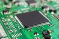 Circuit board of computer hard disk. Close up Royalty Free Stock Photo