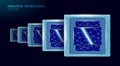 Circuit board CPU microchip abstract high hi tech electric background. Artificial Intelligence powered computer