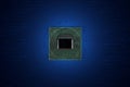 Circuit Board CPU Processor Microchip Starting Artificial Intelligence Digitalization of Neural Networking and Cloud Computing. Royalty Free Stock Photo